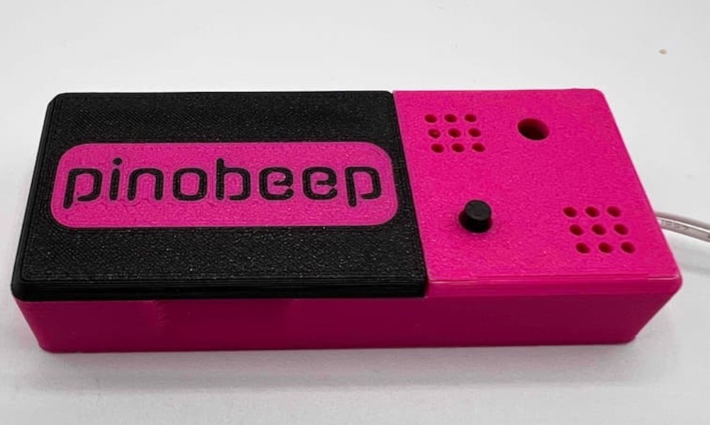 Frontanschicht mit Button und LED